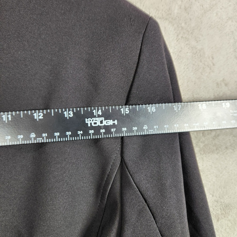 DKNY Blazer‎ Jacket Womens 12 Black Belted Professional Career Interview Office - Picture 10 of 11
